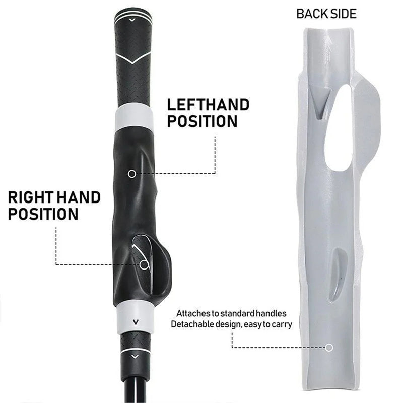 Golf Grip Trainer Attachment Outdoor Golf Swing Trainer Beginner Gesture Alignment Training Aids Correct Training Grip Aid
